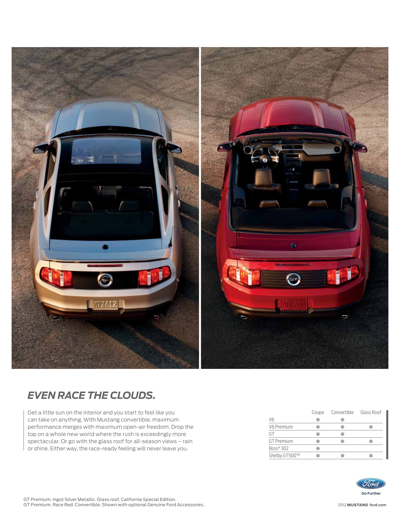 2012 Ford Mustang Brochure Page 3